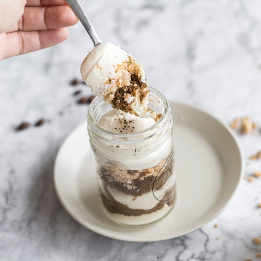 レイヤーチーズケーキ　オーガニックコーヒー